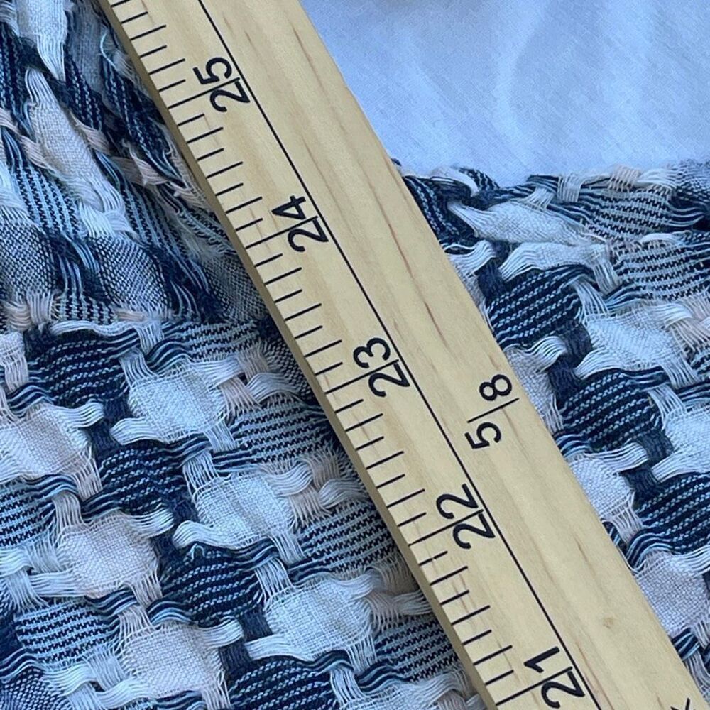Lou & Grey LOFT houndstooth tie front cotton shirt - Picture 6 of 13
